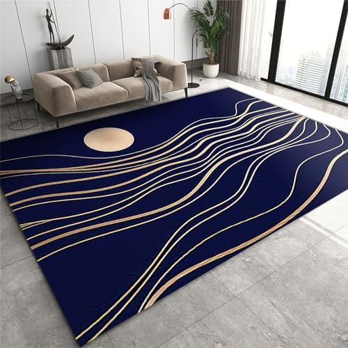 4x5ft Entryway Runner Rug, Modern Unique Moon Print Kitchen Runner Rug ...