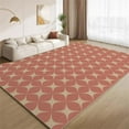 thumbnail image 1 of 4x5ft Modern Colors Texture Indoor Non-Slip Kids Rugs, Modern Minimalist Aesthetic Design Rug For Girls Bedroom, Modern Style Living Room Carpet, Low Pile Non-Slip Bedroom Nursery Balcony Rugs, 1 of 7