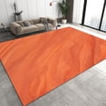 thumbnail image 1 of 4x5ft Soft Low Pile Bedroom Area Rug, Washable Red Orange Solid Color Background Rug, Easy Clean Non-Slip Living Room Carpet, Bedroom Nursery Office Machine Washable Rugs, 1 of 7