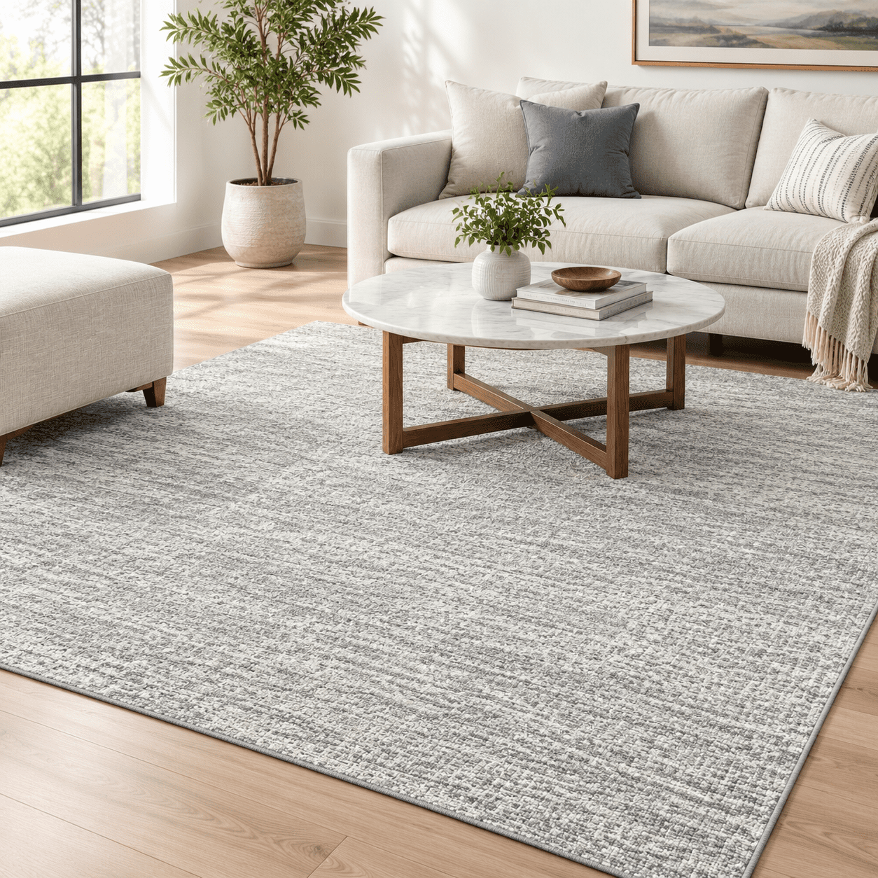 4x6 Area Rug For Entryway Non Slip Washable Bedroom Grey - Walmart.com