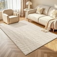 thumbnail image 1 of 4'x6' Area Rug, Yamaziot Soft Washable Living Room Rugs, Modern Bedroom Accent Rug Decor Carpet, Solid Beige, 1 of 7