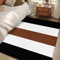 thumbnail image 1 of 4x6 Area Rugs, Brown Black White Boho Non-Skid Rubber Backing Large Rectangle Rugs - Living Room Bedroom Home Office, Contemporary Modern Art Indoor Floor Mat Carpets Washable Rug, 1 of 9
