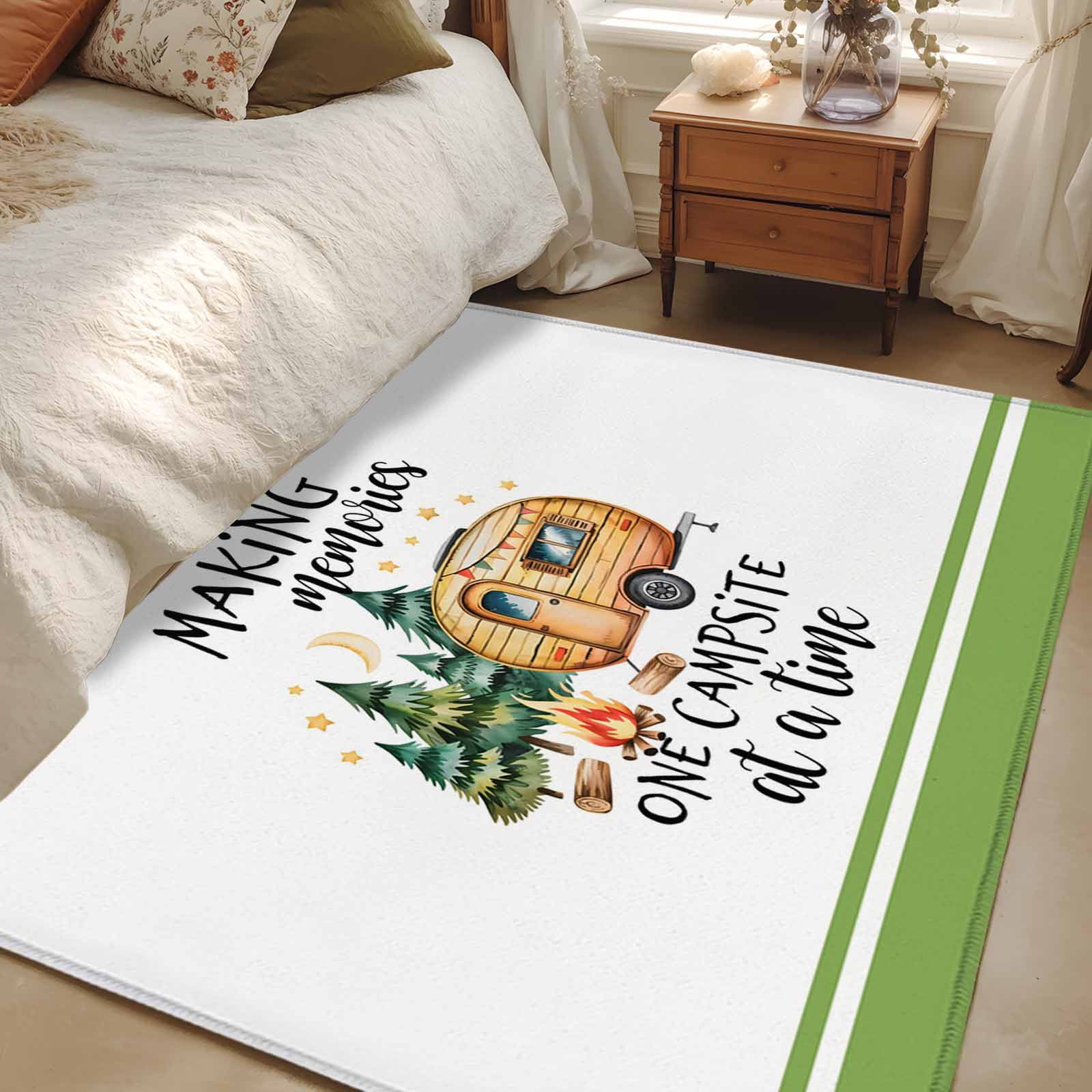 4x6 Area Rugs, Camping Non-Skid Rubber Backing Large Rectangle Rugs ...