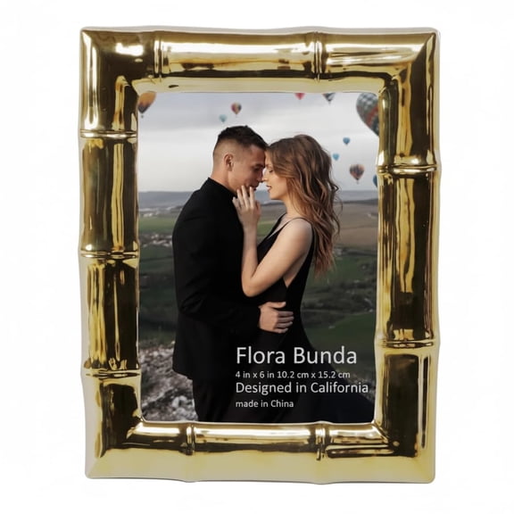 Flora Bunda 4x6 Bamboo Ceramic Frame