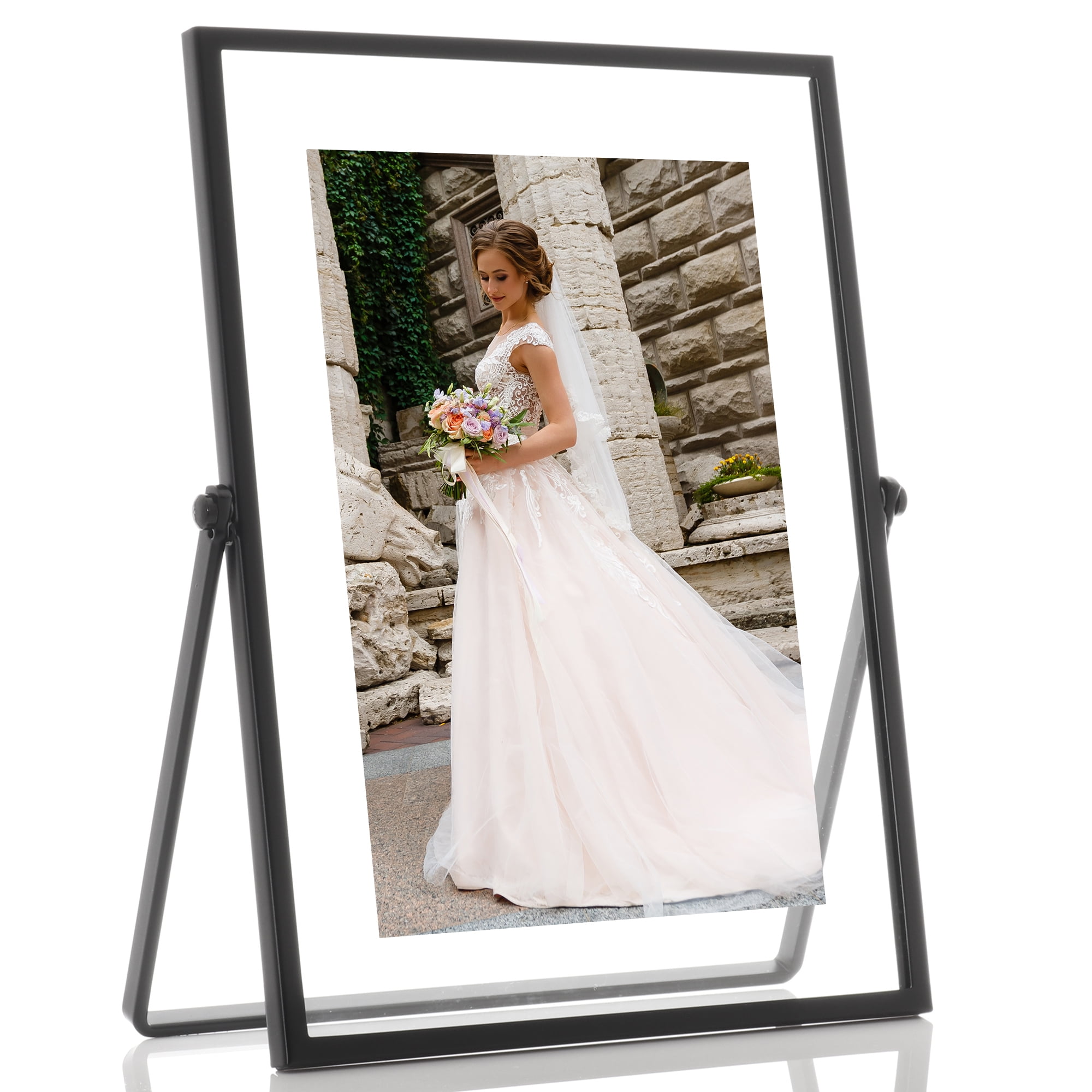 Floating 4 x 6 Photo Frame with Easel, 6 x 8 Inches, Mardel