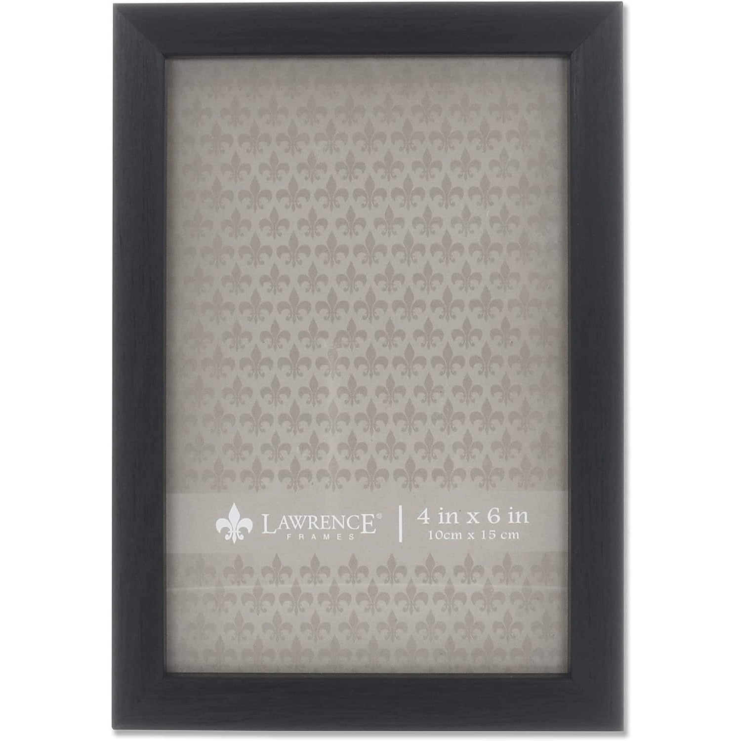 Classic Black Polystyrene 4x6 Picture Frame with Glass Cover