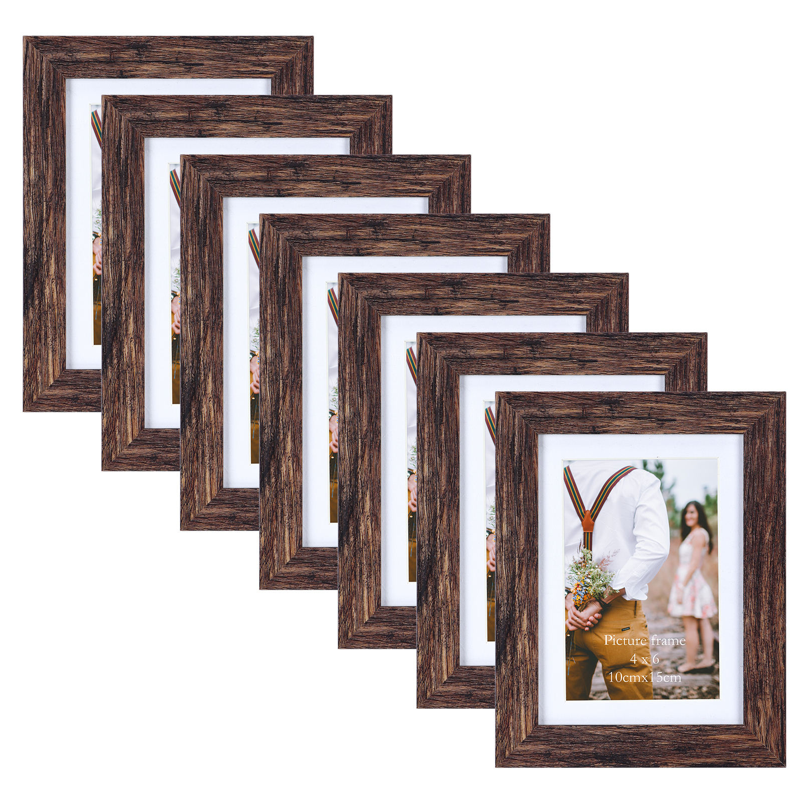 Barnyard Designs 4x6 Picture Frame, Rustic Picture Frame 4x6 Frames, Distressed Wood Picture
