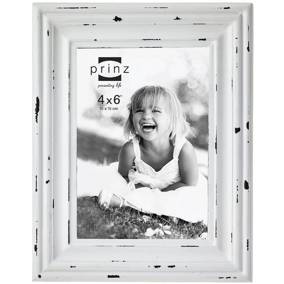 CARSON Antique White Wood Frame by Prinz - 4x6