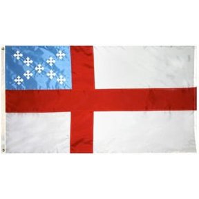 4x6' DURAWAVEZ EPISCOPAL NYLON FLAG CH&G