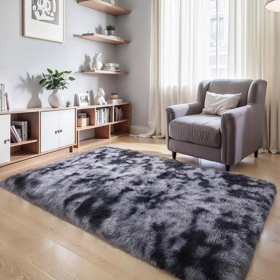 4x6 Dark Grey Fluffy Shag Rug For Bedroom Soft Plush Fuzzy Washable 4x6-dark-grey-fluffy-shag-rug-for-bedroom-soft-plush-fuzzy-washable