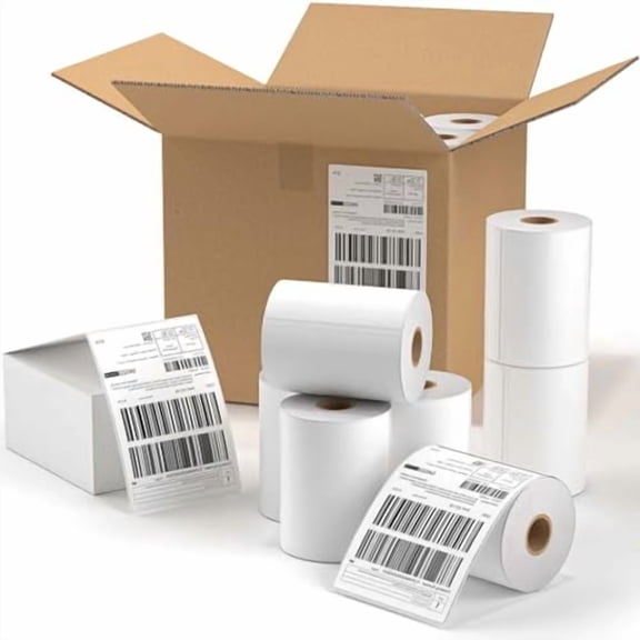 4x6 Direct Thermal Labels,Thermal Shipping Labels Compatible with Zebra 2844 Zp-450 Zp-500 Zp-505, Permanent Adhesive 450 Labels for Rollo, MUNBYN Printer, 16 Rolls