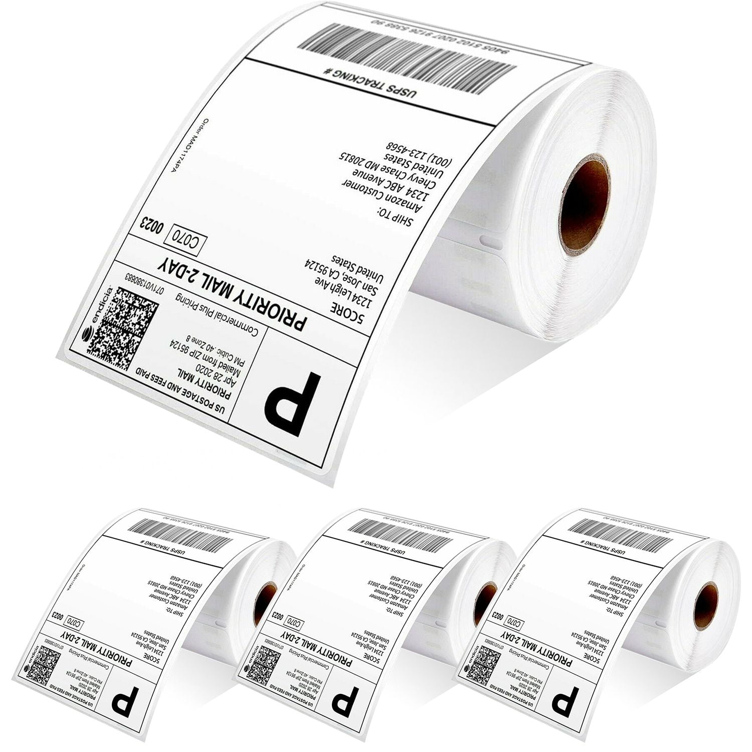 Printer Label Smudge 4x6 Direct Thermal Shipping Labels (250/Roll) – Smudge-Proof, Water ...