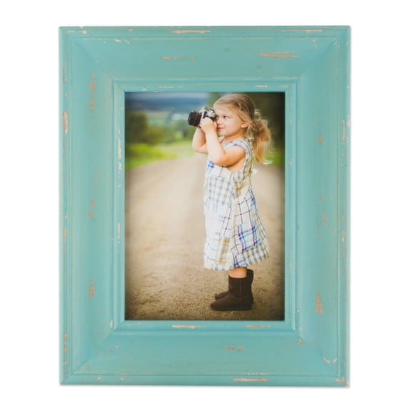DII 4x6 Distressed Blue Farmhouse Picture Frame