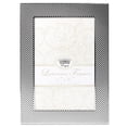 thumbnail image 1 of 4x6 Fawn Pin Dot Pattern Silver Metal Picture Frame, 1 of 3