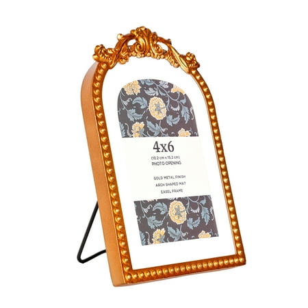 Crystal Art Gallery 4x6 Gold Filigree Tabletop Picture Frame