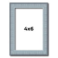 thumbnail image 1 of 4x6 Frame Blue Scuffed Farm Board Solid Wood Picture Frame Width 0.75 Inches | Interior Depth 0.5, 1 of 8