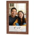 thumbnail image 1 of 4x6 Frame Brown Farmhouse Solid Wood Picture Frame Width 1.5 Inches | Interior Frame Depth 0.5, 1 of 8