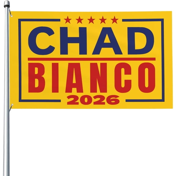 Chad Bianco for 2026 Ca California Governor Flag Support Chad Bianco Garden Flags for Outside 4x6 FT Yard Signs Banner Decor