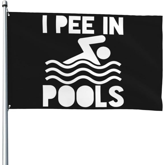 4x6 Ft Garden flag I Pee In Pool funny Flag American flag Funny House Outdoor banners Yard Flags Garden Parade Banner Tapestry