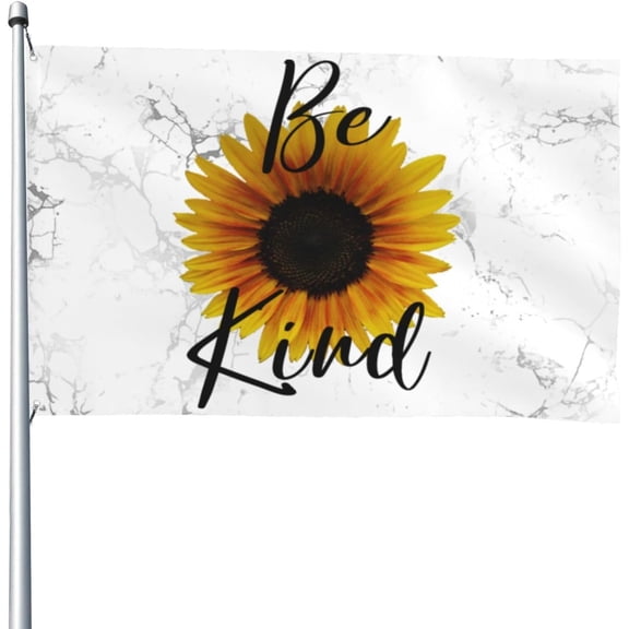 4x6 Ft Garden flag be kind sunflowers Flag American flag Funny House Outdoor banners Yard Flags Garden Parade Banner Tapestry With 2 Grommets