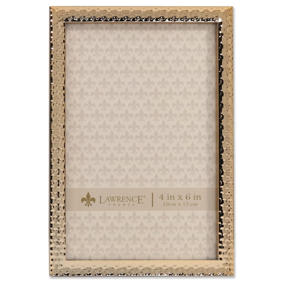 4x6 Gold Metal Hammer Effect Tabletop Picture Frames