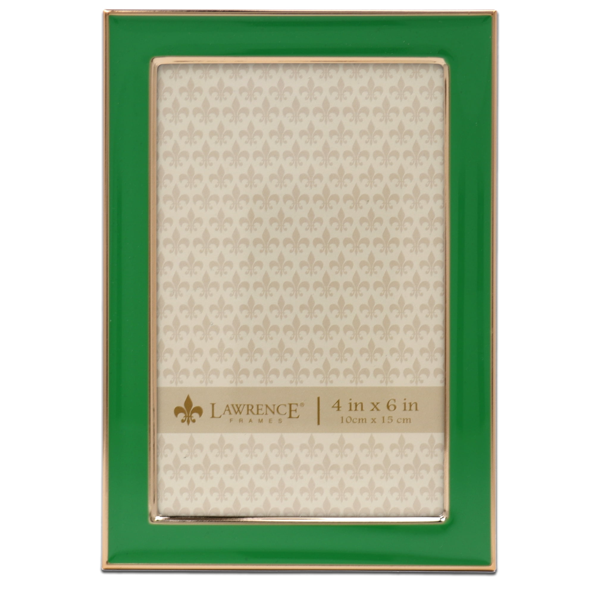 Powder Blue Enamel & Gold Frame 4x6 main image 0