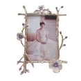 thumbnail image 1 of 4x6 Gold Picture Frame Decor Ornate Pink Floral Metal Photo Frames with High Definition Glass Front, Art Decor Tabletop Display, Gifts Ideas for Women on Anniversary Christmas, 1 of 7