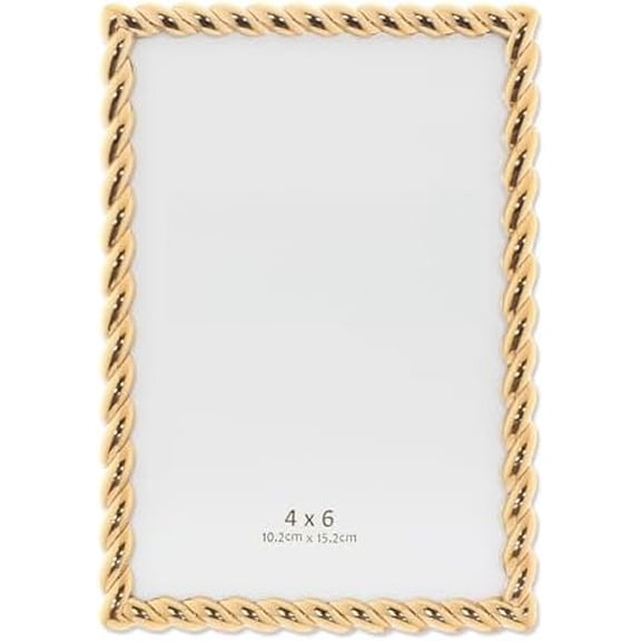 4x6 Golden Rope Picture Frame (712046)
