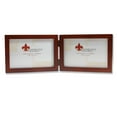 thumbnail image 1 of 4x6 Hinged Double (Horizontal) Walnut Wood Picture Frame - Gallery Collection, 1 of 2