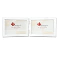 thumbnail image 1 of 4x6 Hinged Double (Horizontal) White Wood Picture Frame - Gallery Collection, 1 of 2