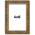 thumbnail image 1 of 4x6 IN Frame Gold Kingsley Distressed Solid Wood Picture Frame Width 0.75 Inches | Interior Frame, 1 of 8