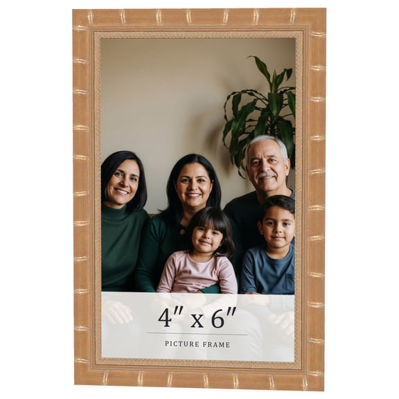 4x6 In Frame Gold Real Wood Picture Frame Width 1.5 inches | Interior Frame Depth 0.5 inches |