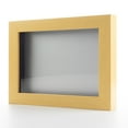 thumbnail image 1 of 4x6 In Shadow Box Frame Natural Real Wood with a Silver Acid-Free Backing | 3/4" of Usuable Depth |, 1 of 4