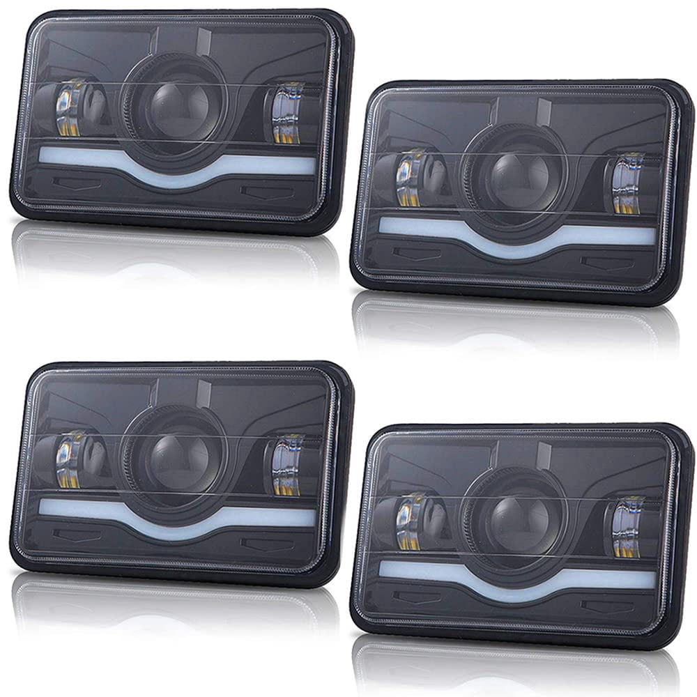 4x6 Inch LED Headlights CM31 Rectangular Replacement H4651 H4652 H4656 ...