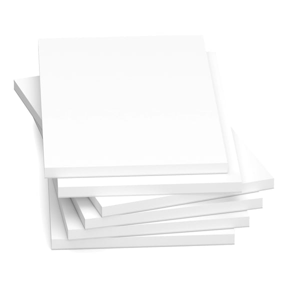 4x6 Note Pads 6 Pack, Mini Blank Memo Pads for Office Home, Small Pocket Notebook with 50 Sheets per Pad, White