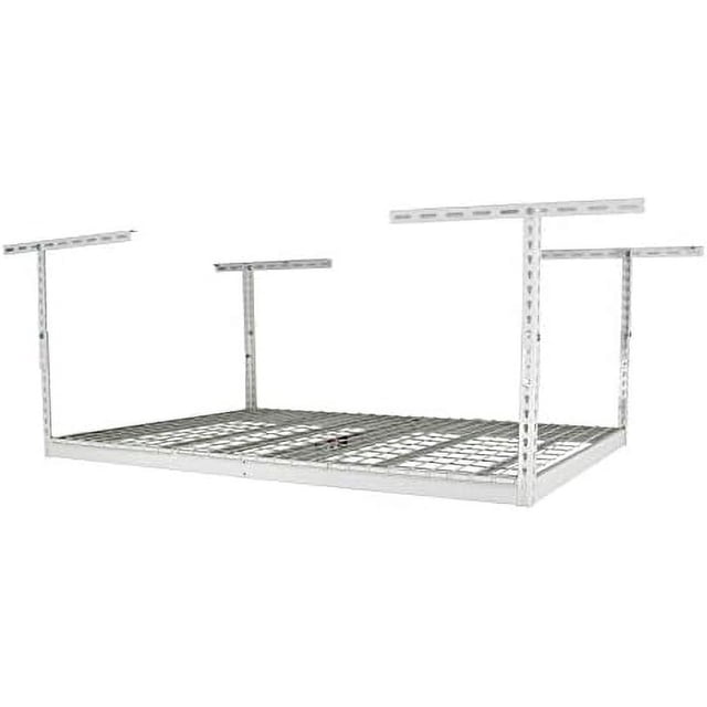 4x6 Overhead Garage Storage Rack - Height Adjustable Steel Overhead ...