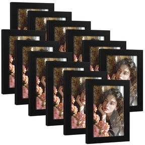 AEVETE 4x6 Picture Frames Black Set of 12, Wall and Tabletop Display for Home Office Decor