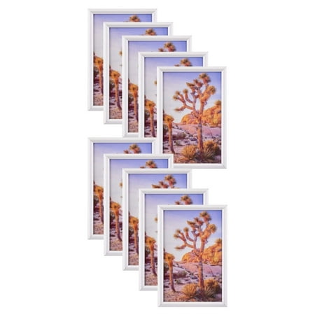 4x6 Picture Frame Silver(10 Pack), 4 x 6 Picture Frame for Wall or Desktop Decoration