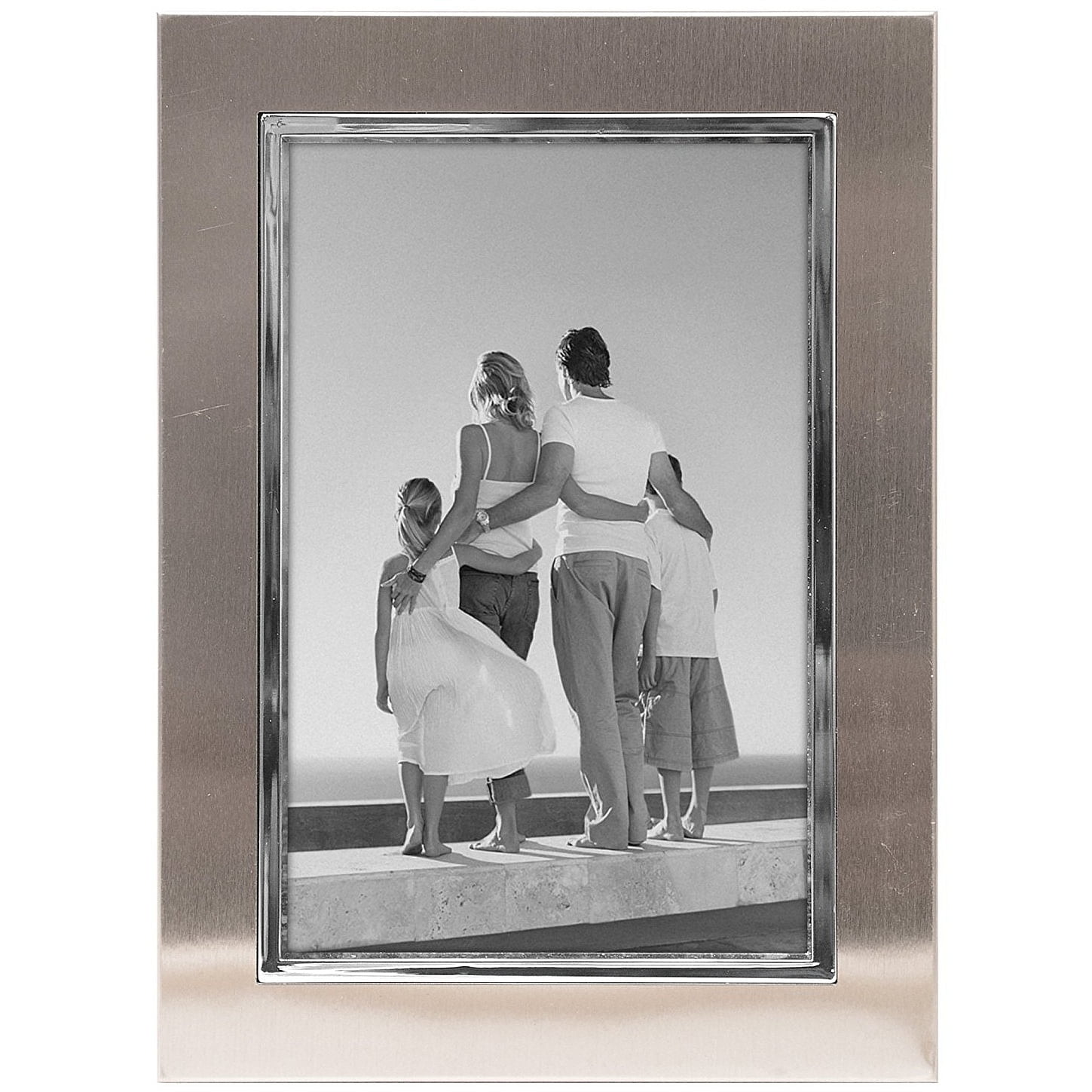 PRINZ Photo Picture Frame Four Generations 4X6 Photos, Silver