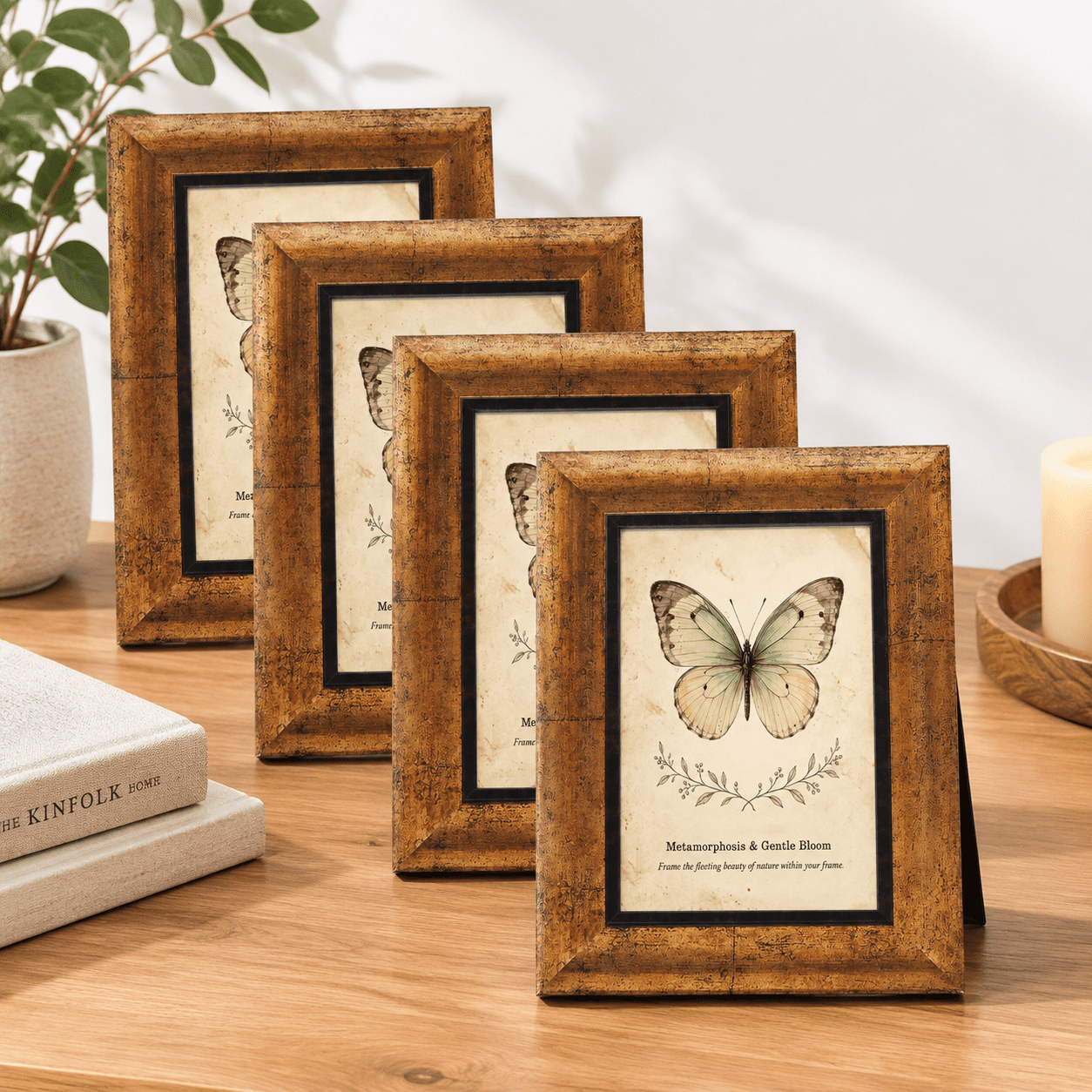 Rustic Picture Frame Set 4x6 Picture Frames Set Of 4 Rustic Retro Photo Frame - Walmart.com