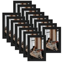 4x6 Picture Frames Set of 15,Multi Black 4 by 6 Photo Frame for Wall or Tabletop Display