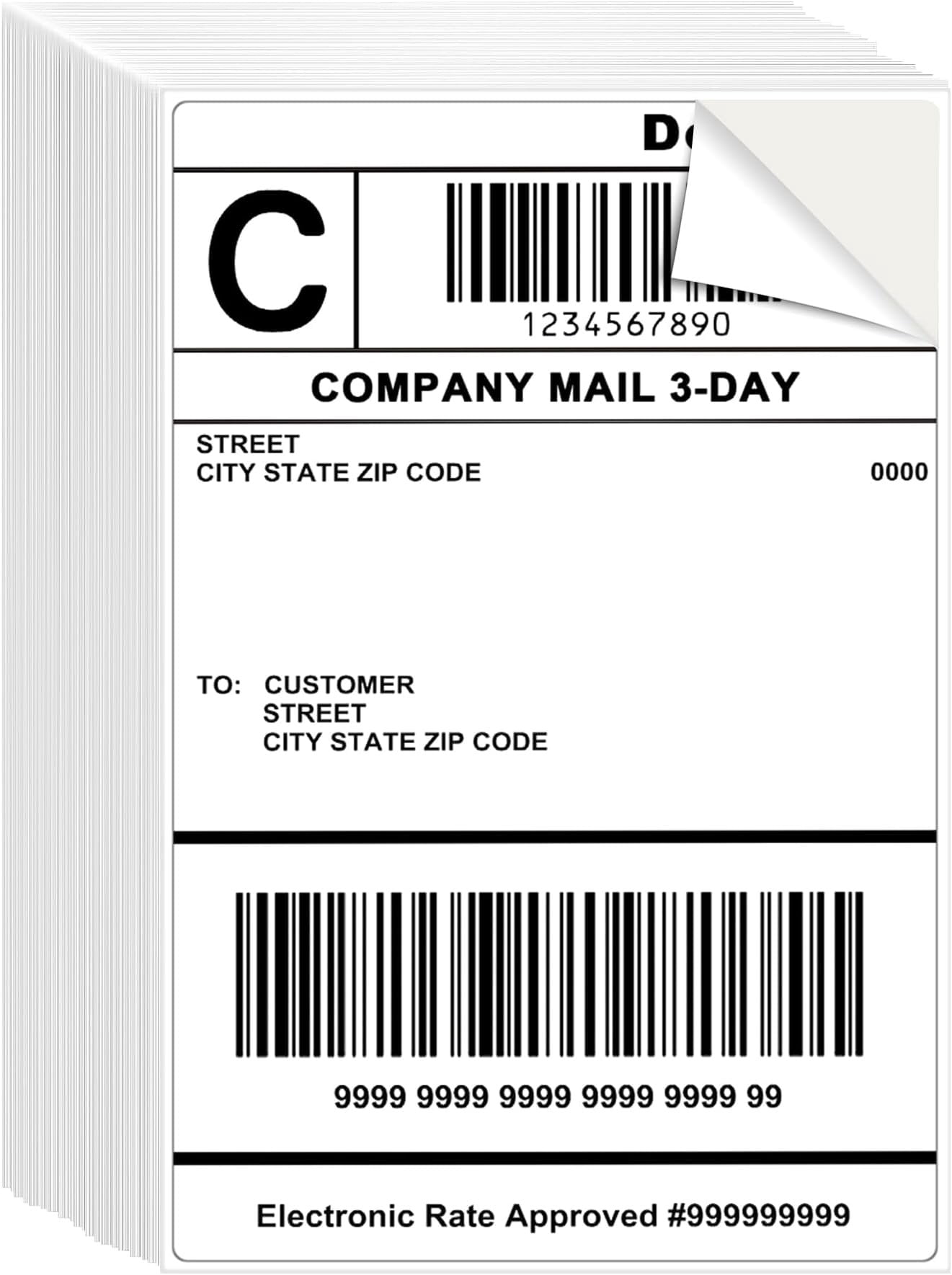 Parcel Label. Tags 4x6 Pre-Cut Mailing Shipping Labels 100 Labels 100 Sheets - Walmart.com