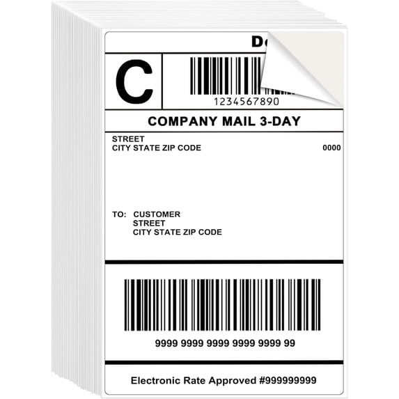 4x6 Pre-Cut Mailing Shipping Labels 100 Labels 100 Sheets - Walmart.com
