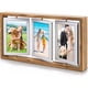 4x6 Rotating Picture Frame Desktop Rustic 4x6in Wooden Photo Frames, Double Side-Display 6 Photos, Floating 4x6 Collage Family PictureFrame for Tabletop Display