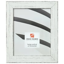 4x6 Rustic Country White Picture Frame Solid Wood