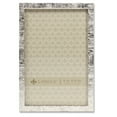 thumbnail image 1 of 4x6 Silver Metal Picture Frame with Linen Pattern, 1 of 3