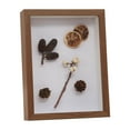 thumbnail image 1 of 4x6 IN Small Shadow Box Frame Display Case with Real Glass Memory Box Display Casefor Memorabilia,Wedding Memories,Pins,Awards,Crafts,Tickets and Photos(D), 1 of 7
