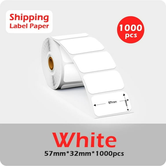 4x6 Thermal Label Printer Paper 100x150mm Fan-Fold Labels Shipping Supplies for Shipping Packages Use 241BT 246S Printer SLR-2.25-1.25-1000