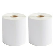 4x6 Thermal Labels, 500 Shipping Labels, 250 per Roll White Perforated Self Adhesive Labels for Thermal Printer 2 Rolls