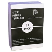 4x6 Toploaders for Photos Postcards Premium Plastic Hard Rigid Holders Sleeves